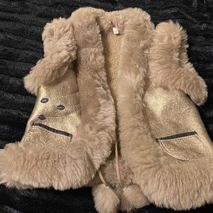 Real Shearling/Sheepskin Vest (Child)